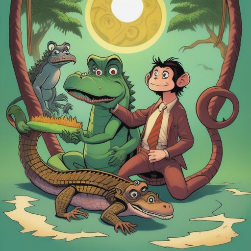 Image depicting Monday Blues: Storytime! A Tale of Monkey & Alligator