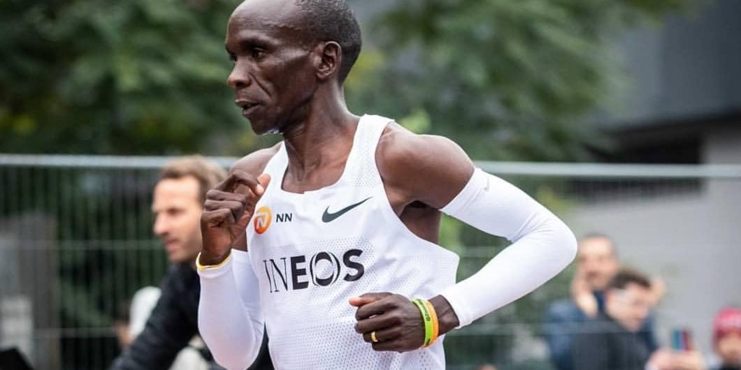 Eliud Kipchoge is first in world to run a marathon in under 2 hours ...