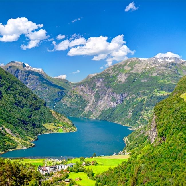 Image depicting International Travel Map - Geiranger Fjord, Norway!