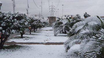 Snowfall in Baghdad