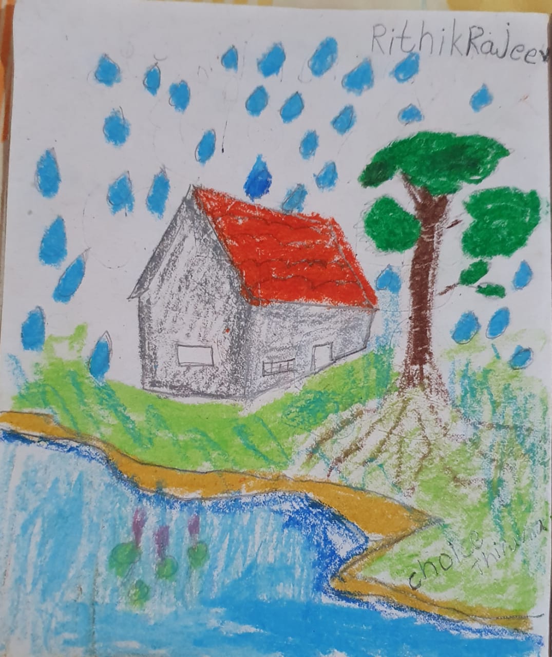 Rainy Season coloring printable page2 for kids