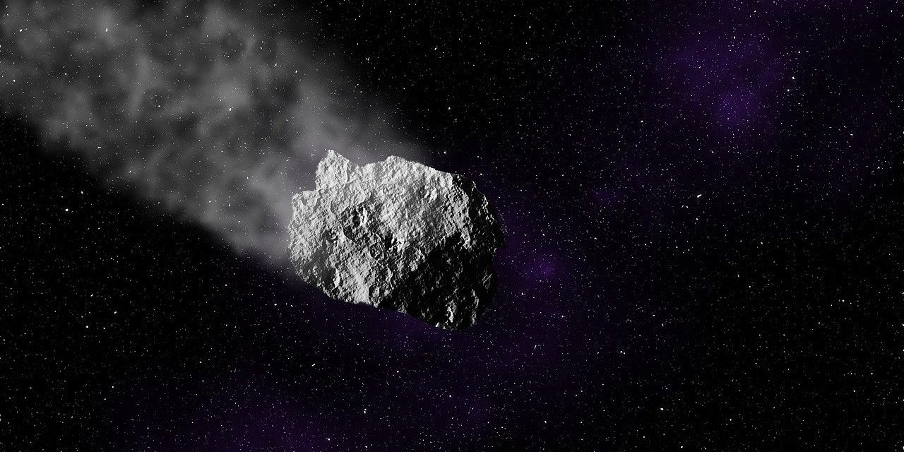 Image depicting an asteroid shower as news of asteroid could hit earth in 2068 make way
