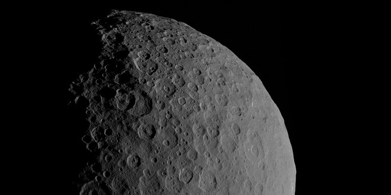 Image depicting Ceres, the dwarf planet has ocean underneath its surface