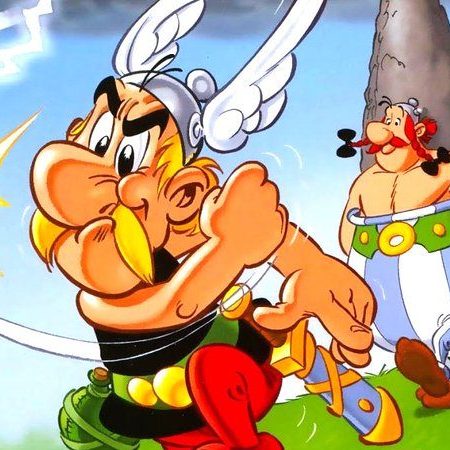 image depicting cartoon hero Asterix, kids newspaper