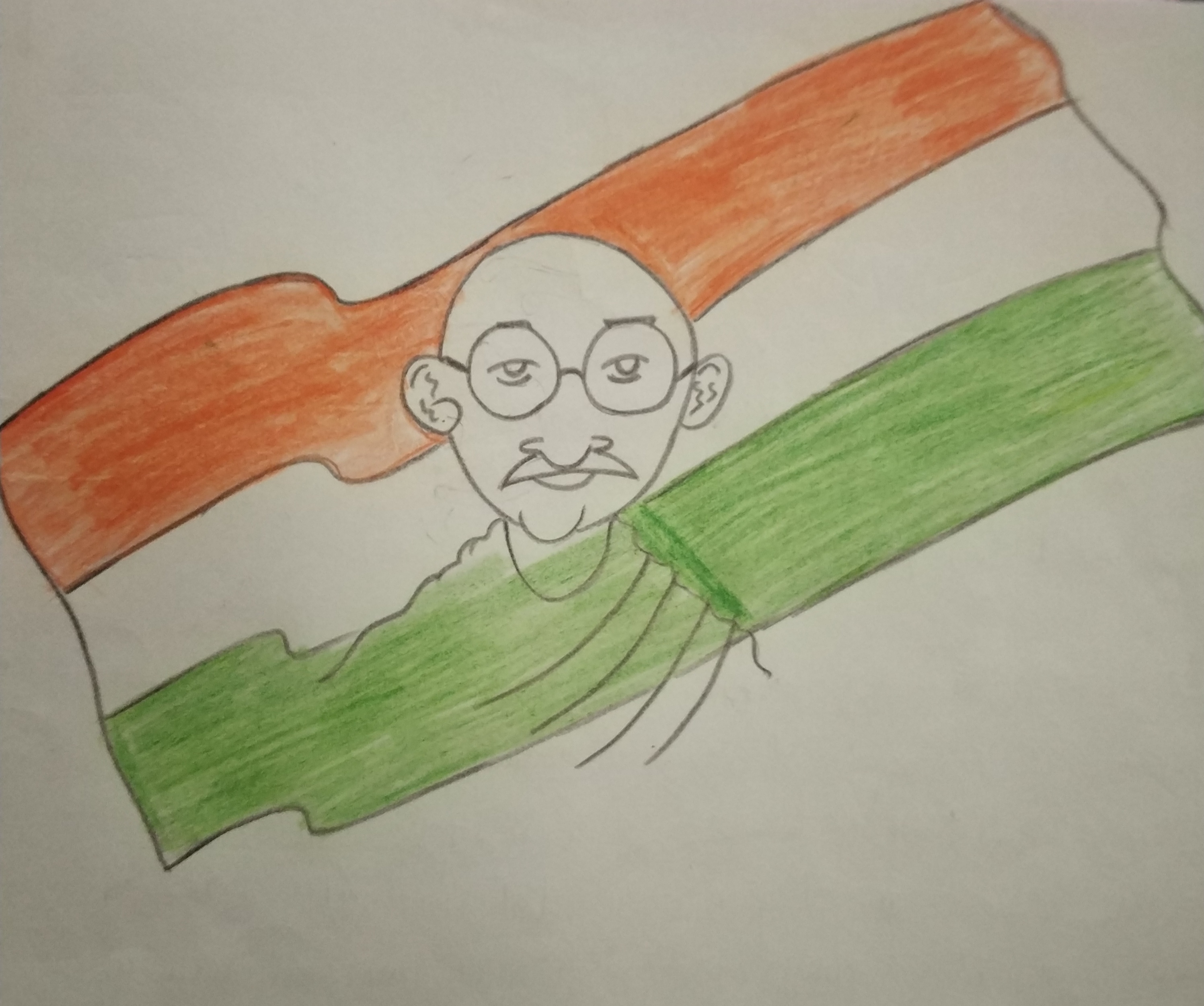 Independence day drawing pictures||gandhiji painting ||15th August - YouTube