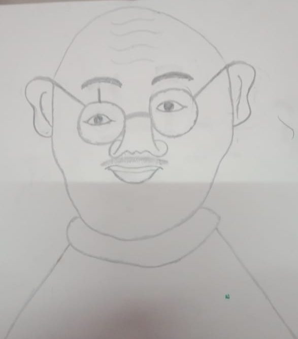 Celebrating Gandhi Jayanti Through Art: Gandhi Jayanti Drawing-saigonsouth.com.vn