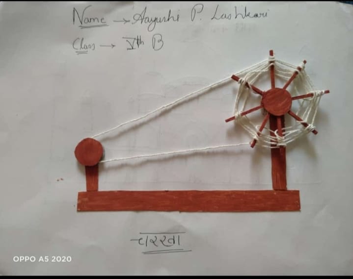 How to draw Charkha very easy / gandhi Jayanthi special drawing /Spinning  wheel Drawing - YouTube