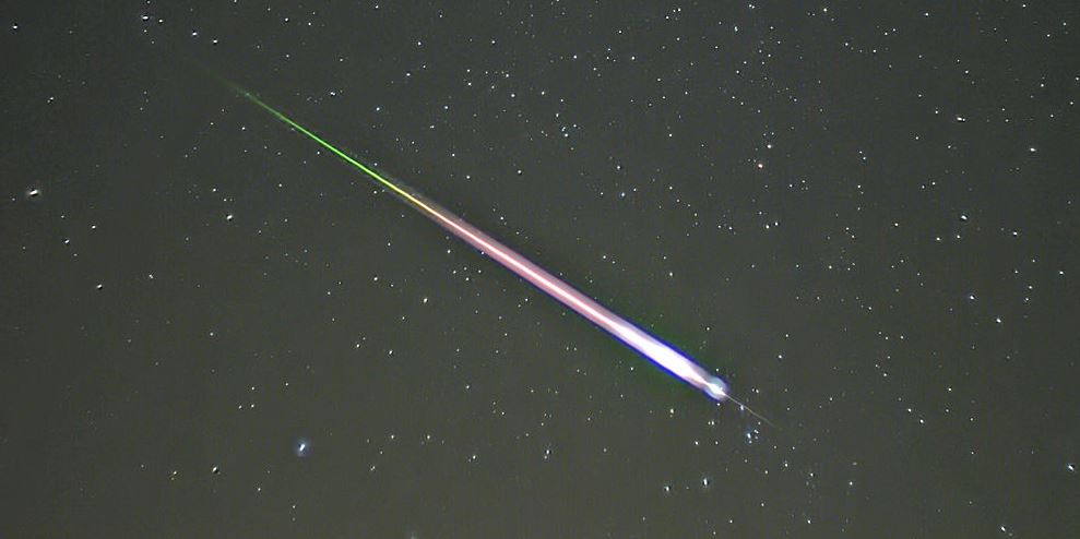 Image depicting a meteor as news of a meteorite on earth dating back to million years is reported