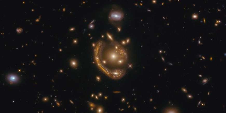 Image depicting molten ring captured by Hubble telescope