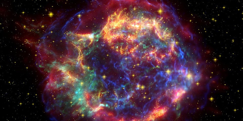 Image depicting a dying star's final moments