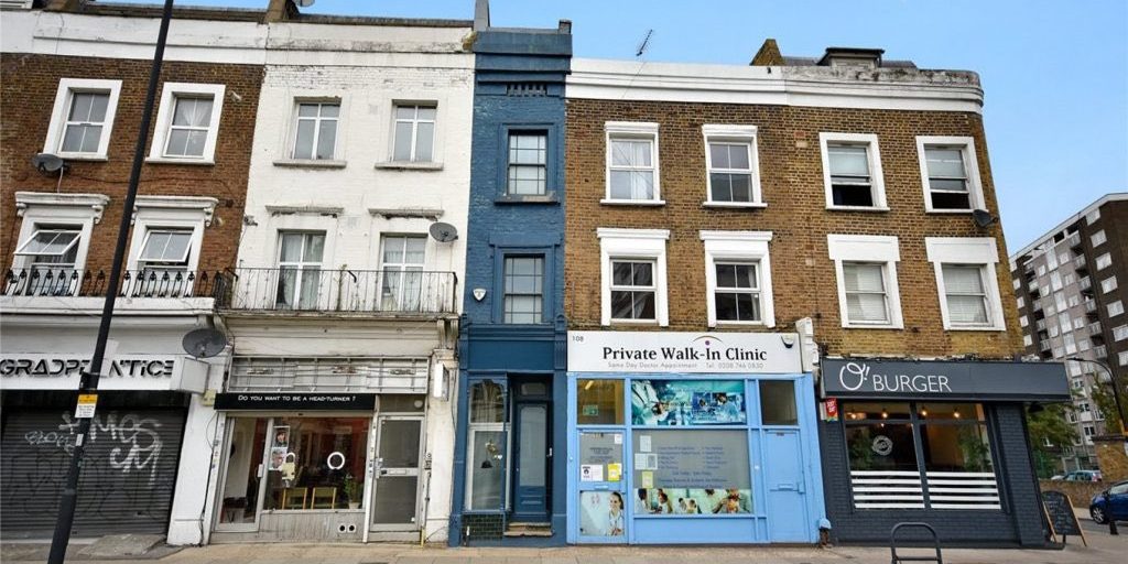 image depicting Watch a video: 'London's skinniest house' is going on sale