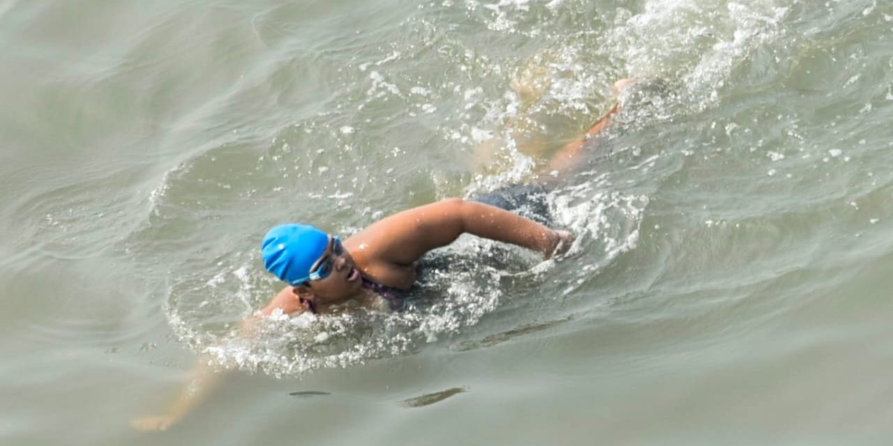 image depicting Inspirational stories: 12-year-old girl with Autism sets swimming record