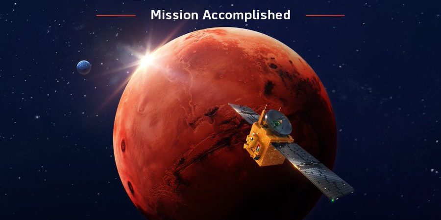 Image depicting mission to mars, UAE, hope mission