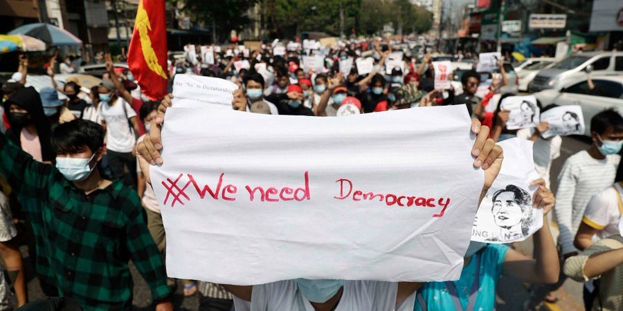 image depicting Protests in Myanmar and Hong Kong and other top news of the day