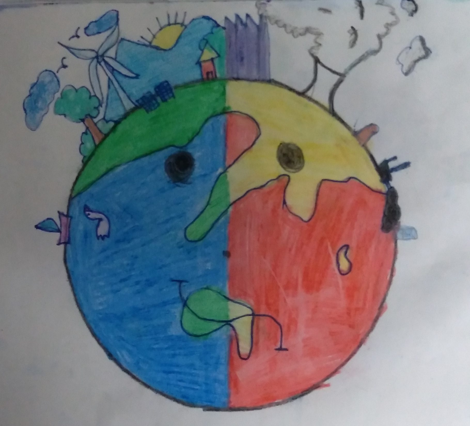 English Unite - Coloring - Earth Day 1-saigonsouth.com.vn