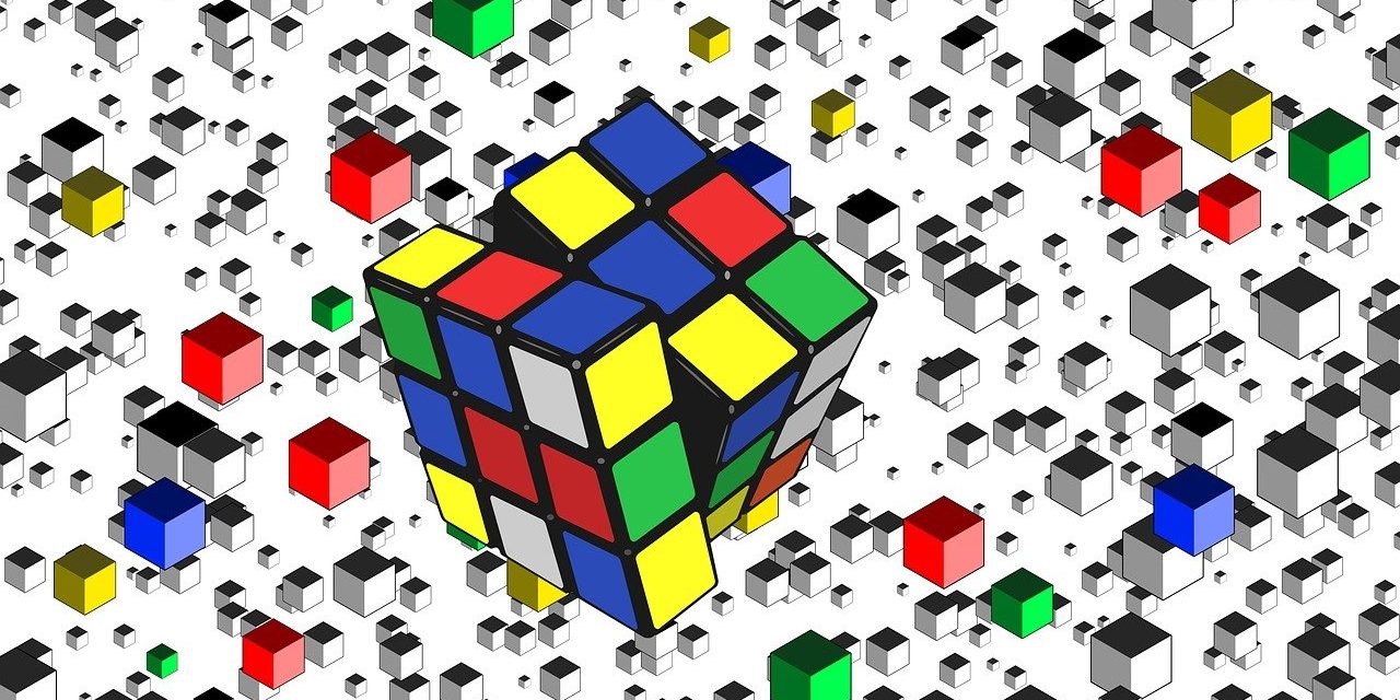 Image depicting, as in, The world's biggest Rubik's Cube