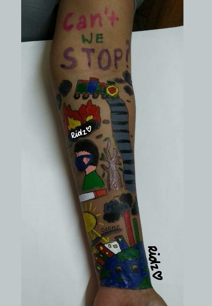 Image depicting Save Earth, Body, Art, Painting, Hand, Arm