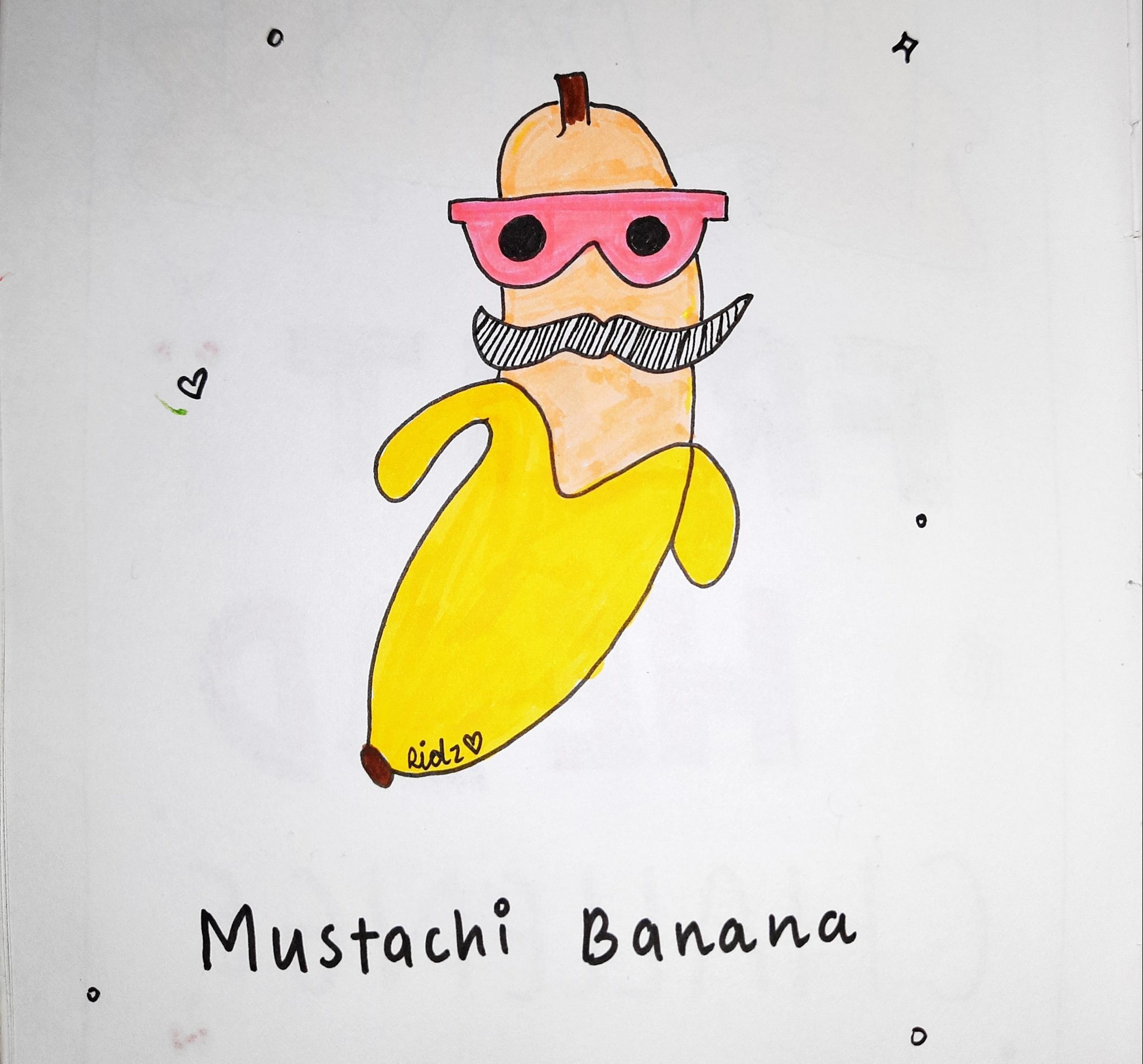 Image depicting banana, doodle