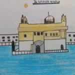 Image depicting Drawing of Golden Temple: A Child's Vision