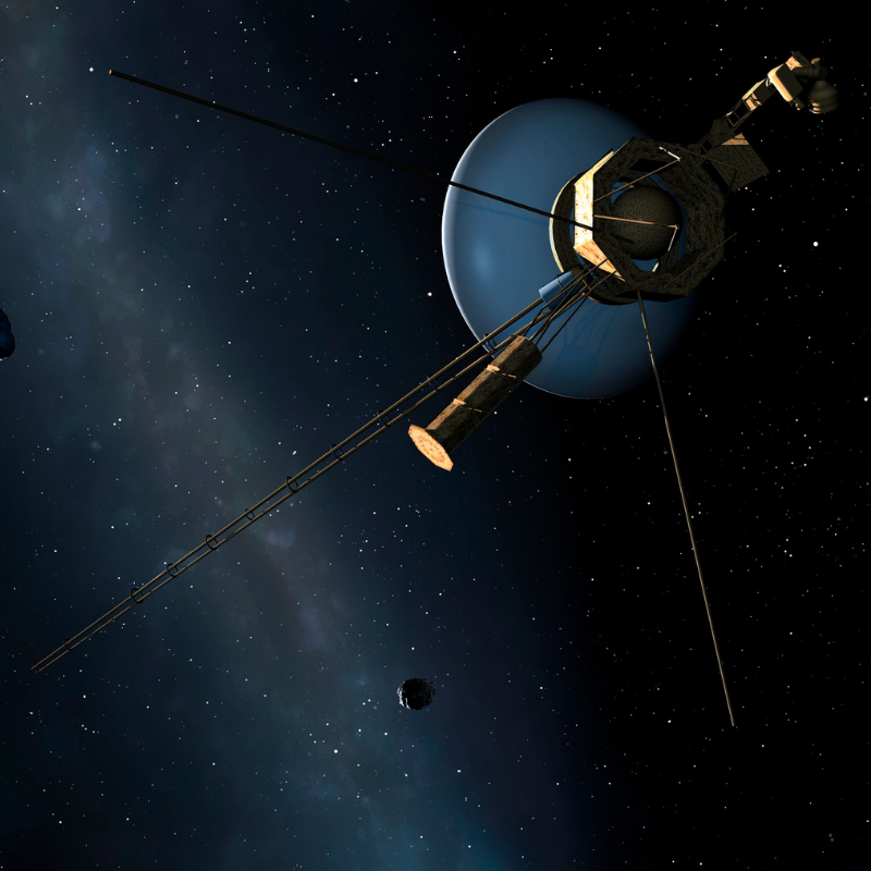 Image depicting spacecraft Voyager in space