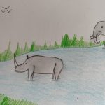 Image depicting wild life, environment, Rhinoceros
