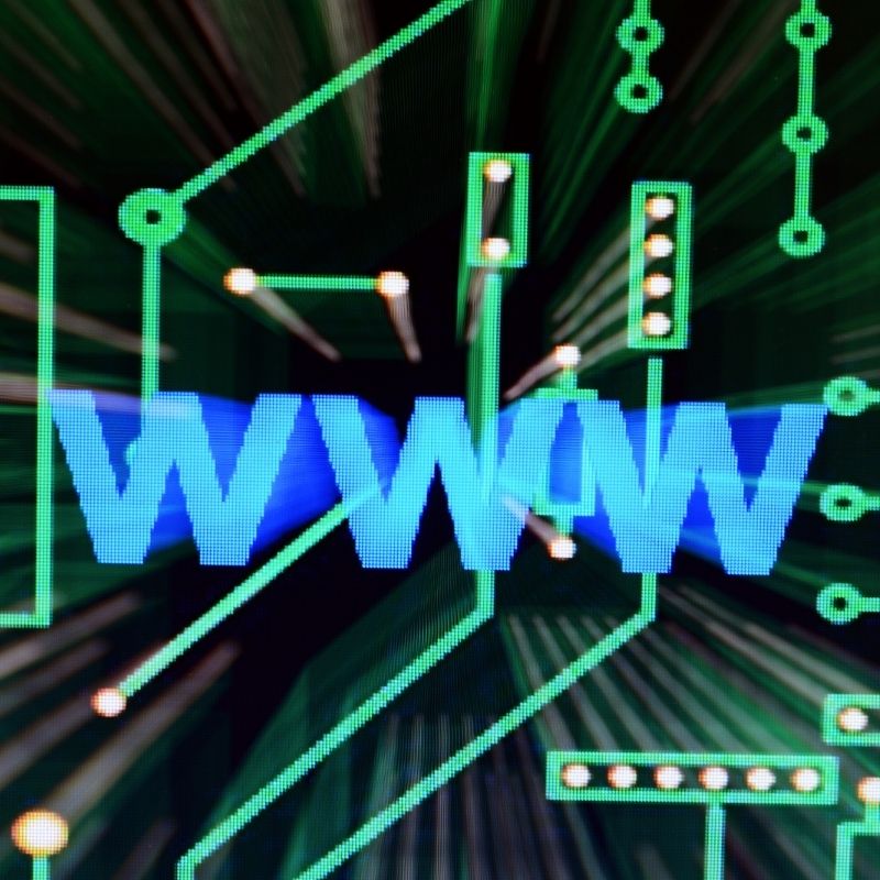 Image depicting world wide web, WWW NFT