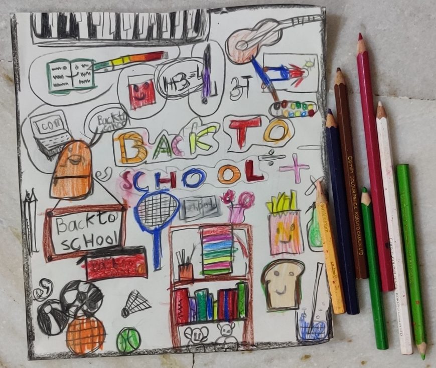 Image depicting Doodle Artwork Evokes Nostalgic School Memories