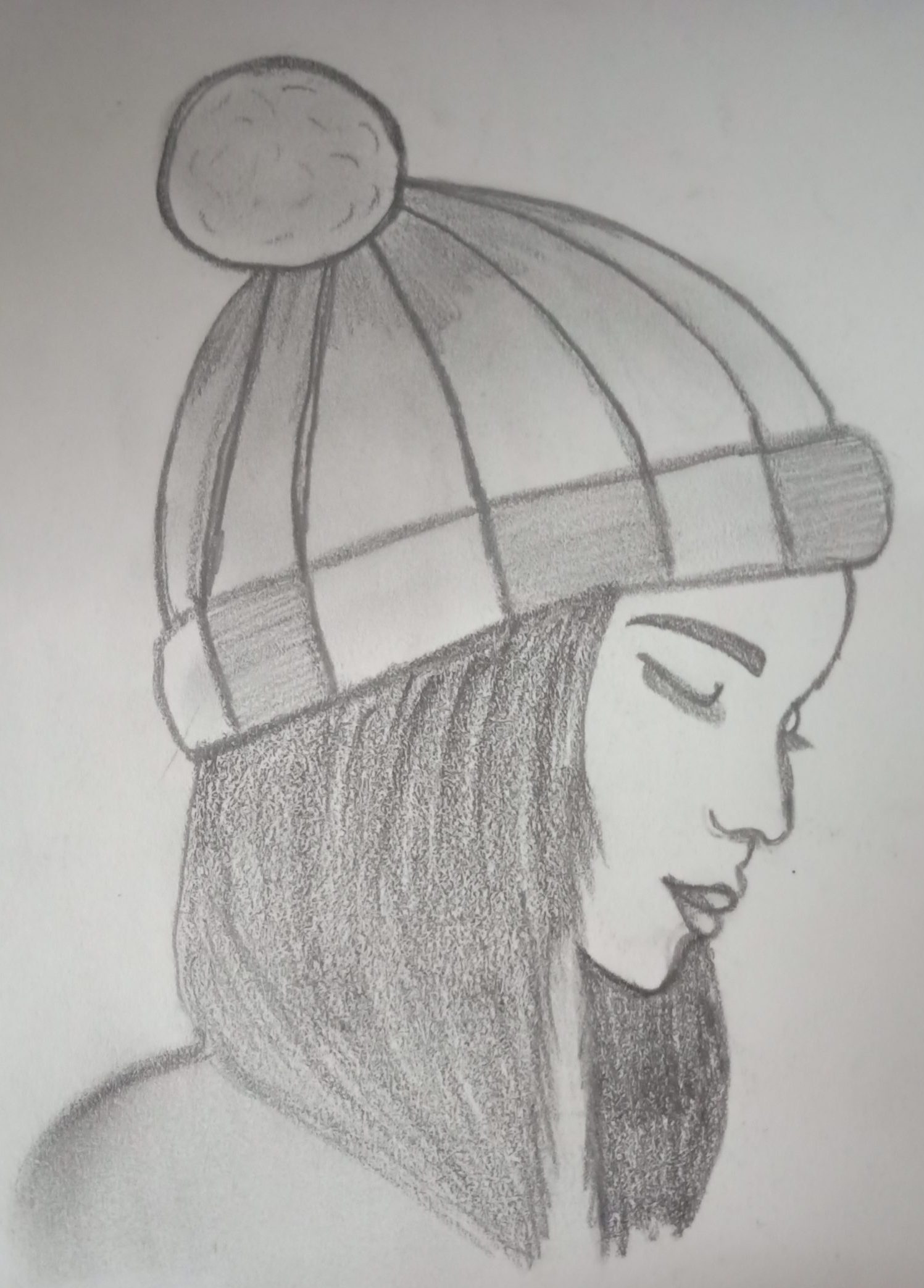 Have an ATTITUDE or be in SOLITUDE (pencil sketch) – Megha's Mind Curls