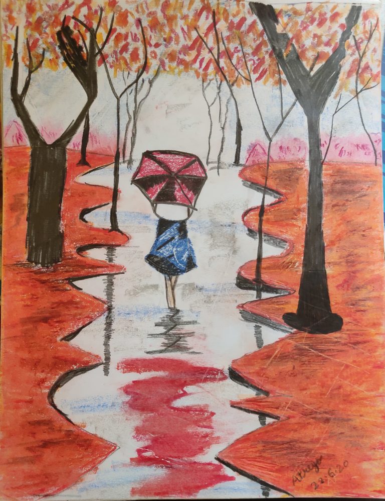 Rainy Day' [Colored pencil drawing] - Virily