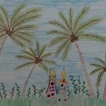 Image depicting Color Pencil Drawing: A Child's Tribute to Goa