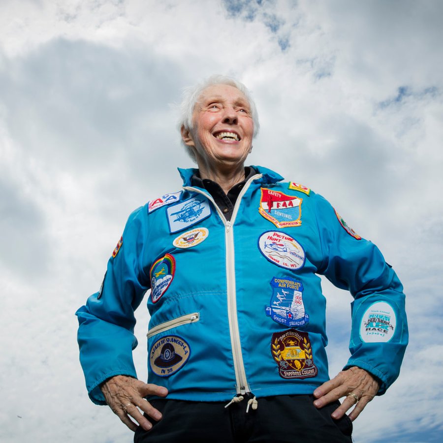 Image depicting wally funk, oldest person in space