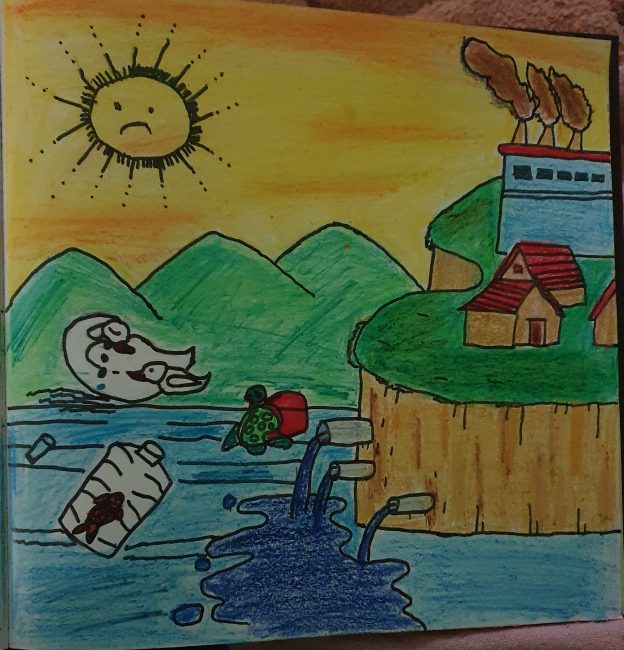 Water Pollution Drawing For Kids at GetDrawings | Free download-cacanhphuclong.com.vn