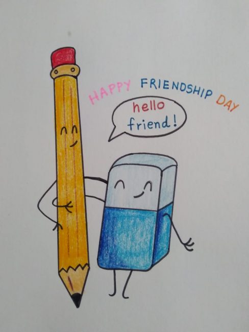 Friendship Sketch Drawing Images - Drawing Skill