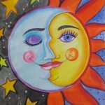 Image depicting Child's Art Explores Life's Phases: The Sun & The Moon