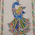 Image depicting Madhubani Art: Peacock Masterpiece for Kids