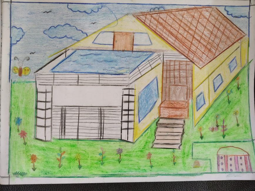 I sketched my house  rdrawing