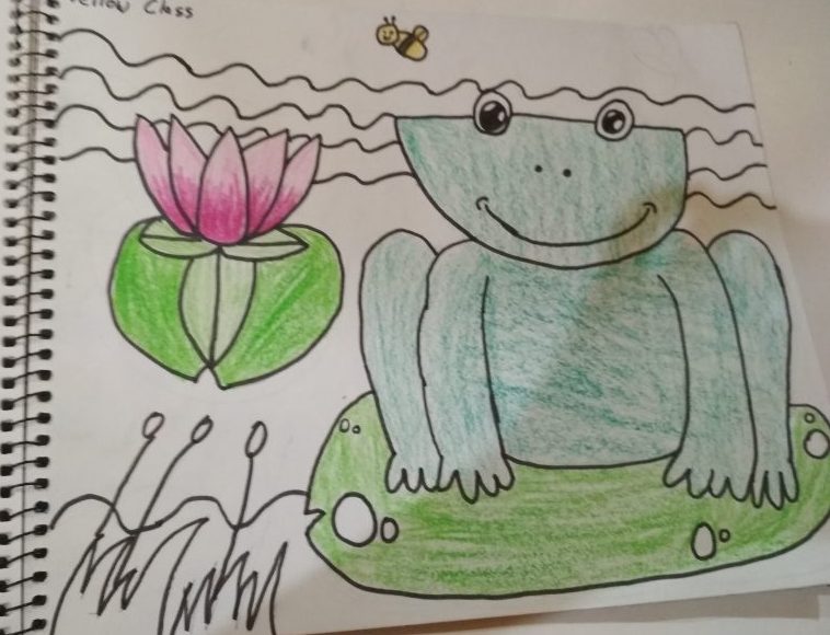 Image depicting Draw a Simple Frog: Fun Art for Kids