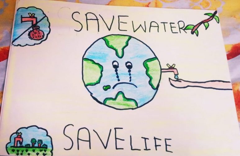 Poster on Save Water Save Life by Bhawna-saigonsouth.com.vn