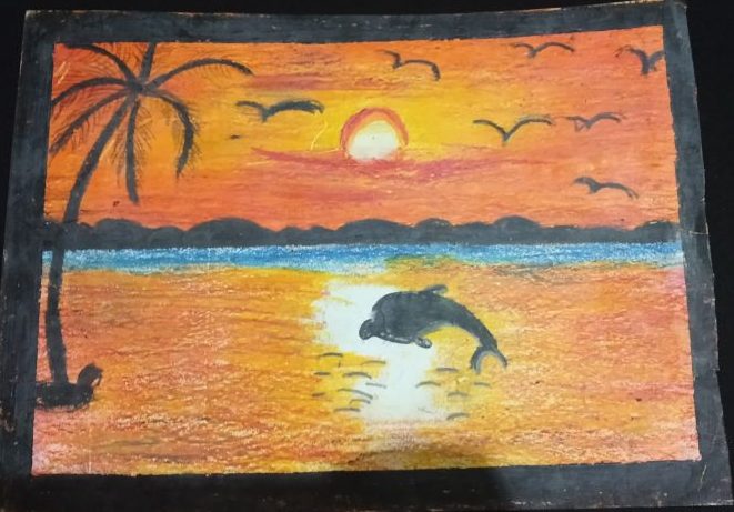 Image depicting Dolphin Drawing Sparks Art Inspiration for Kids