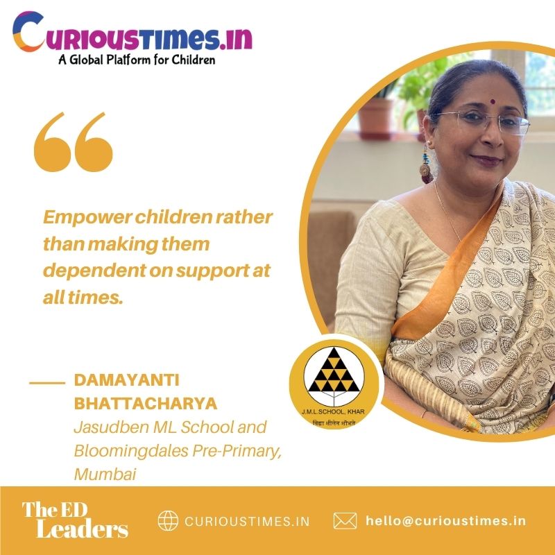 Image depicting Ed Leader - Mrs. Damayanti Bhattacharya, Jasudben ML School and Bloomingdales Pre-Primary, Mumbai