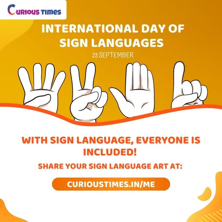 International Day of Sign Languages 23 September Curious Times