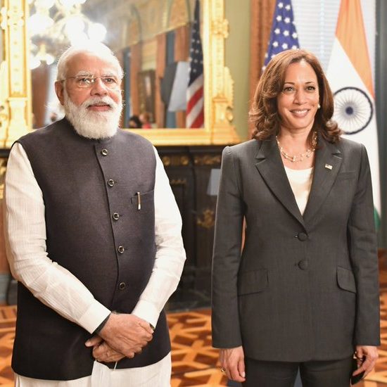 Image depicting PM Modi meets with leaders of Quad Summit in the US