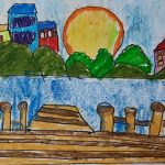 Image depicting Draw a Simple Landscape: Kids Art Fun