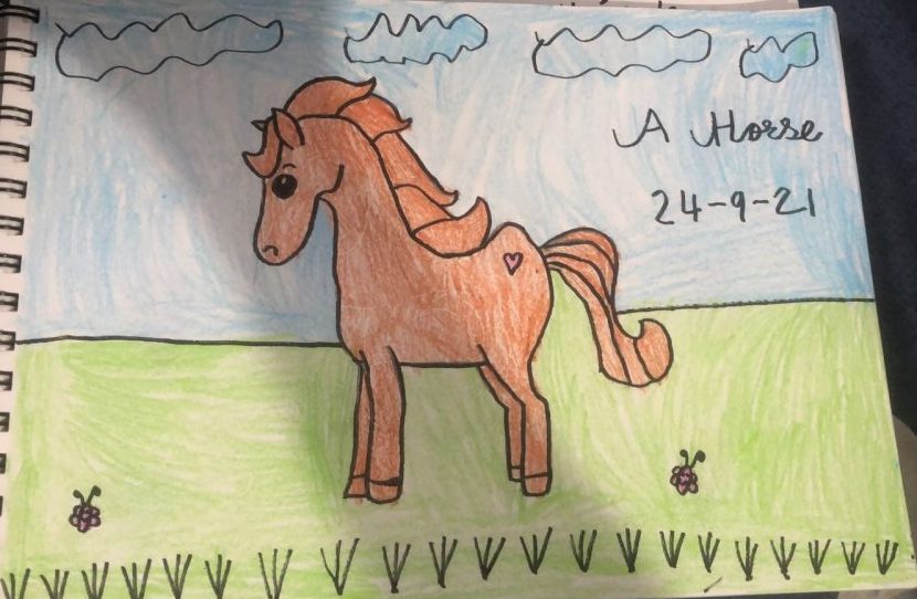 Image depicting Drawing Horse Easy Art For Kids
