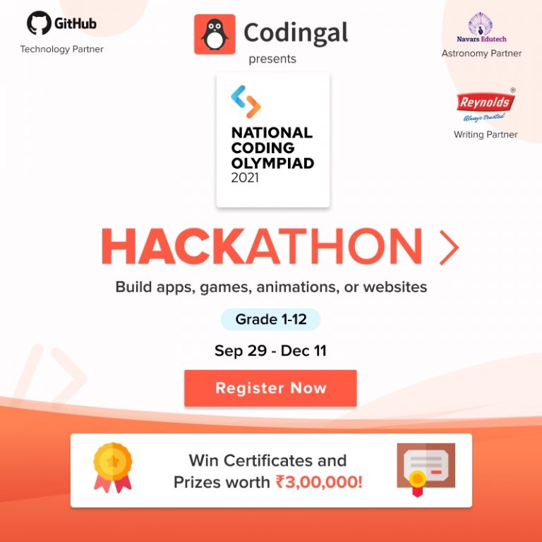 National Coding Olympiad 2021 Hackathon By Codingal | Curious Times