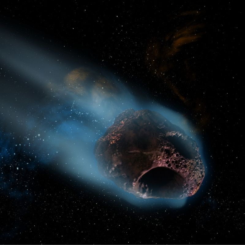 image depicting This space object is both a comet and an asteroid