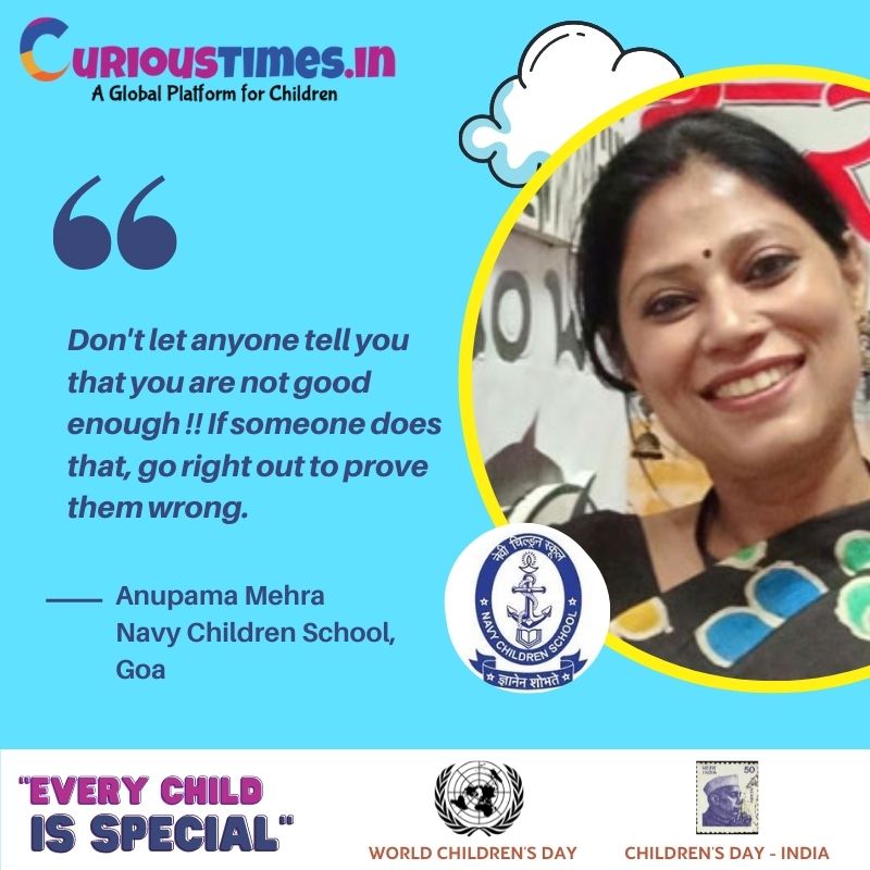 Image depicting Children's Day Talk with Anupama Mehra, Navy Children School, Goa