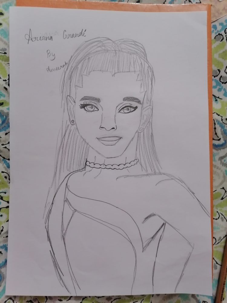 Ariana Grande Drawing Art - Drawing Skill