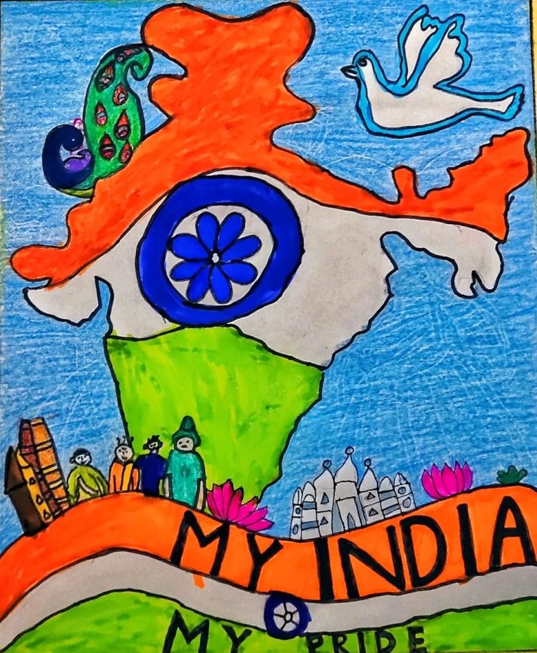 Results of the Art competition 'India of my dreams' organised on the  occassion of Independence Day are as follows: 1. Manjishtha Bajrang... |  Instagram