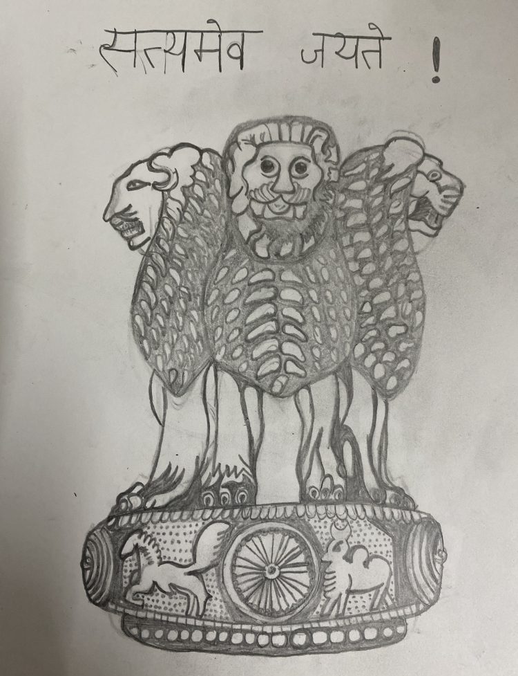 LARGE - Indian National Emblem - The Republic of India - Government (5250)  | eBay